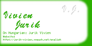 vivien jurik business card